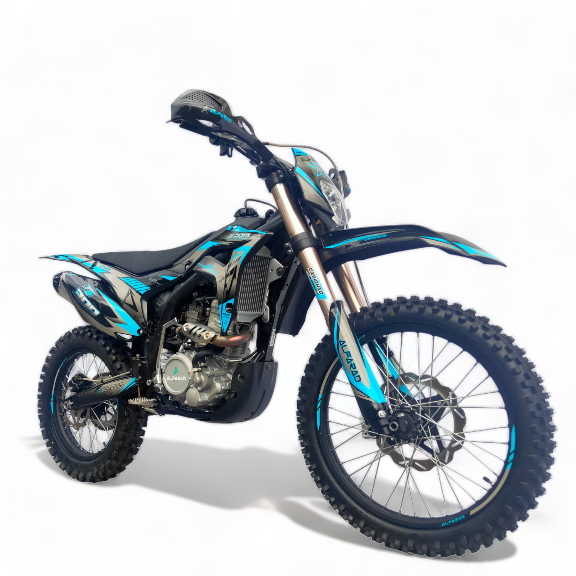 21"/18" Wheels | 250cc | Alfarad Germany T7 | 4-Stroke | 100 km/h | 20.5 HP | Pro-Class Dirt Bike