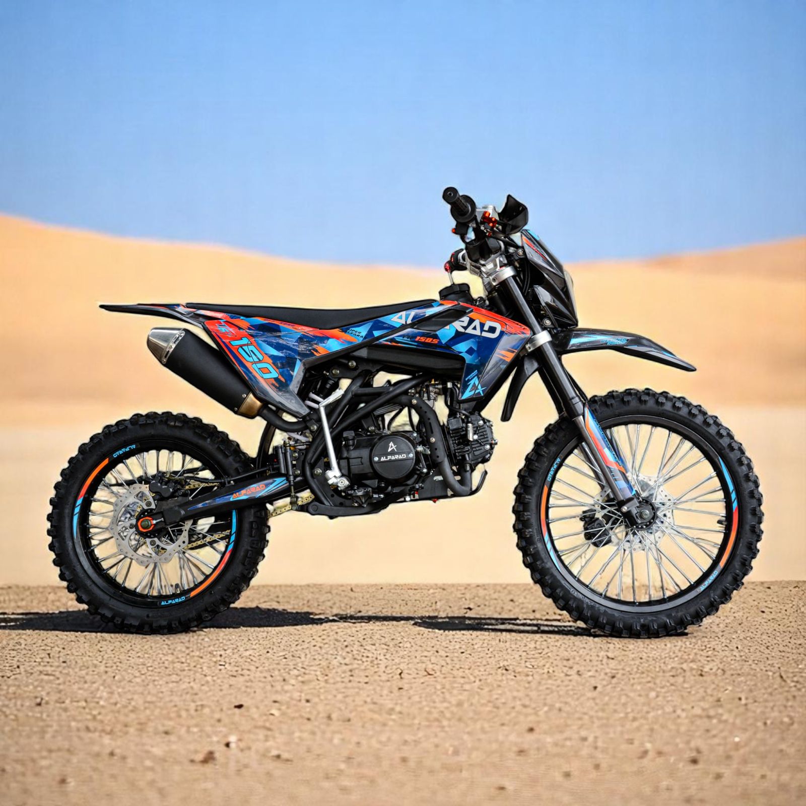 19"/16" Wheels | 155 cc | Alfarad Germany T6S | 4-Stroke | 90 km/h | 4-Speed | With Headlight